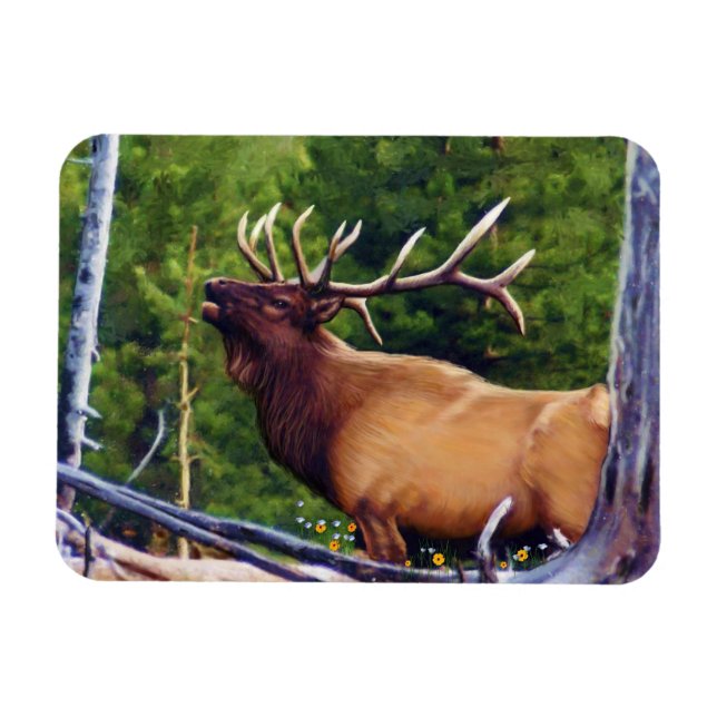 Magnet Flexible Bugler Elk (Horizontal)