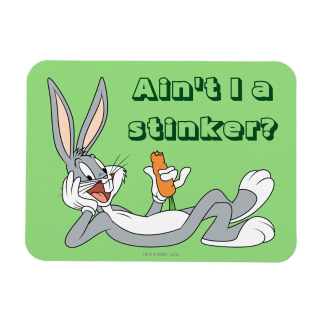Magnet Flexible BUGS BUNNY™ Lying Down Eating Carrot (Horizontal)