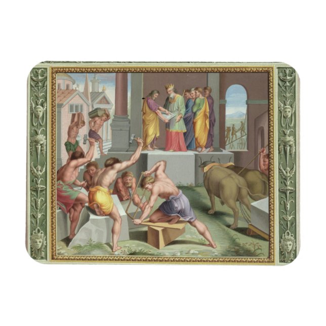 Magnet Flexible Building The Temple of Solomon, illustration from (Horizontal)