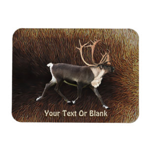 Magnet Flexible Bull Caribou (Reindeer)