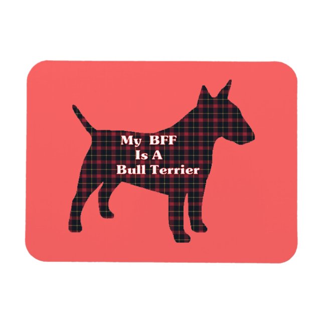 Magnet Flexible Bull Terrier BFF (Horizontal)