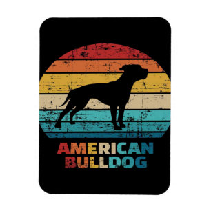 Magnet Flexible Bulldog d'Amérique vintage