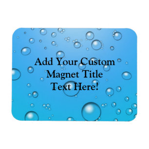 Magnet Flexible Bulles claires, l'eau bleue