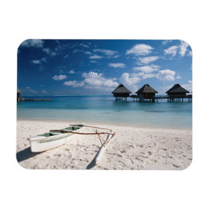 Magnet Flexible Bungalows depuis la plage Motu Toopua
