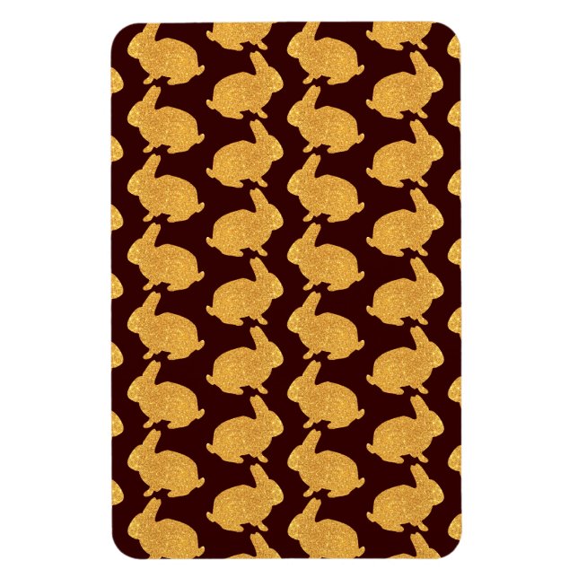 Magnet Flexible Bunnies dorés (Vertical)