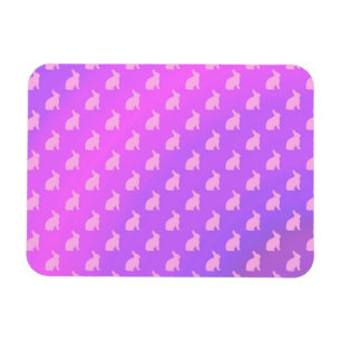 Magnet Flexible Bunny Arrière - plan Bunnies Pink Violet