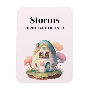 Magnet Flexible Bunny Pink Pastel & Egg House Encouragement