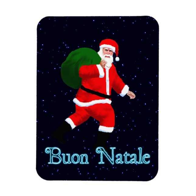 Magnet Flexible Buon Natale - Santa Claus (Vertical)