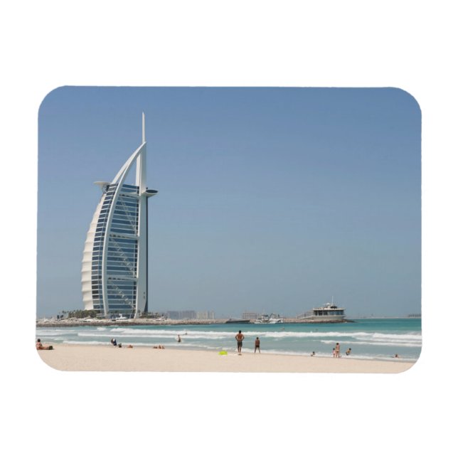 Magnet Flexible Burj Al Arab depuis Sunset Beach, Dubaï (Horizontal)