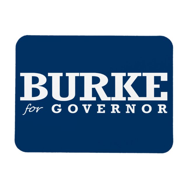 MAGNET FLEXIBLE BURKE FOR GOVERNOR 2014 (Horizontal)