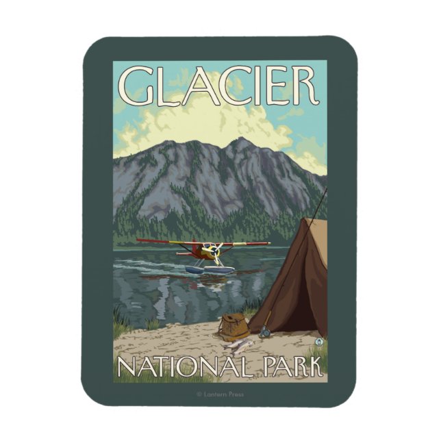 Magnet Flexible Bush Plane & Fishing - Glacier National Park, MT (Vertical)