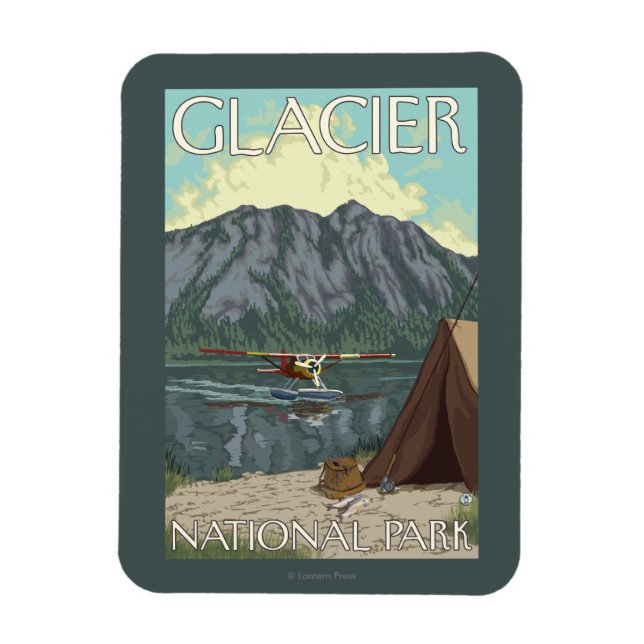 Magnet Flexible Bush Plane & Fishing - Glacier National Park, MT (Vertical)