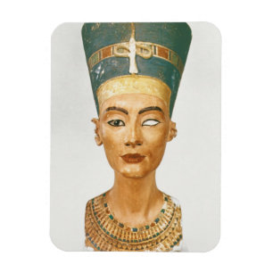 Magnet Flexible Buste de la Reine Nefertiti, vue de face, du
