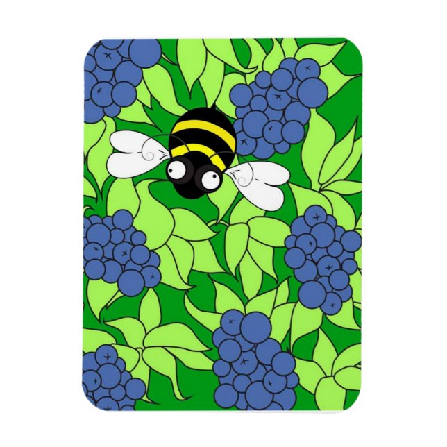 Magnet Flexible Busy Busy Bee Collection - Blueberry Delight (Vertical)