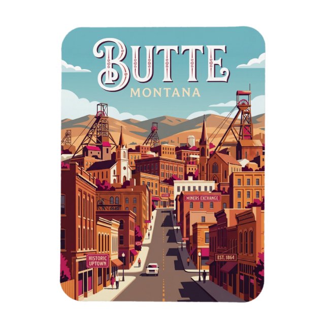 Magnet Flexible Butte États-Unis (Vertical)