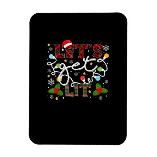 Magnet Flexible Buvons Lit Père Noël Christmas Lights