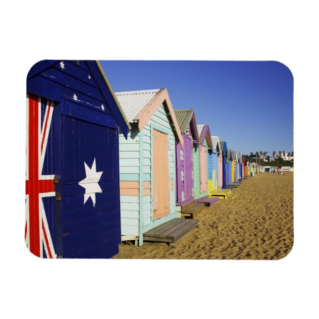 Magnet Flexible Cabanes de bain, plage de Middle Brighton, Port (Horizontal)