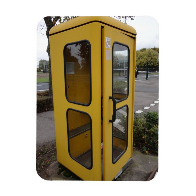 Magnet Flexible Cabine téléphonique jaune (Vertical)