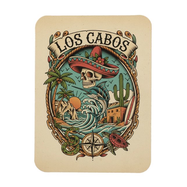 Magnet Flexible Cabo San Lucas Mexico Travel (Vertical)