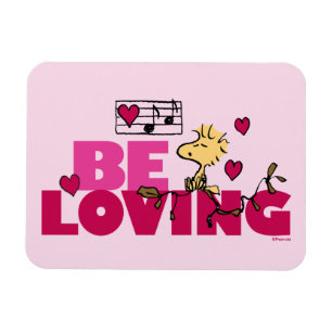 Magnet Flexible cacahuètes   Saint Valentin   Woodstock Be Love
