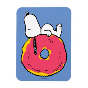 Magnet Flexible cacahuètes Snoopy Donut rose