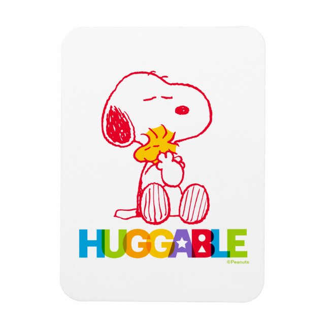Magnet Flexible cacahuètes | Snoopy & Woodstock Huggable (Vertical)