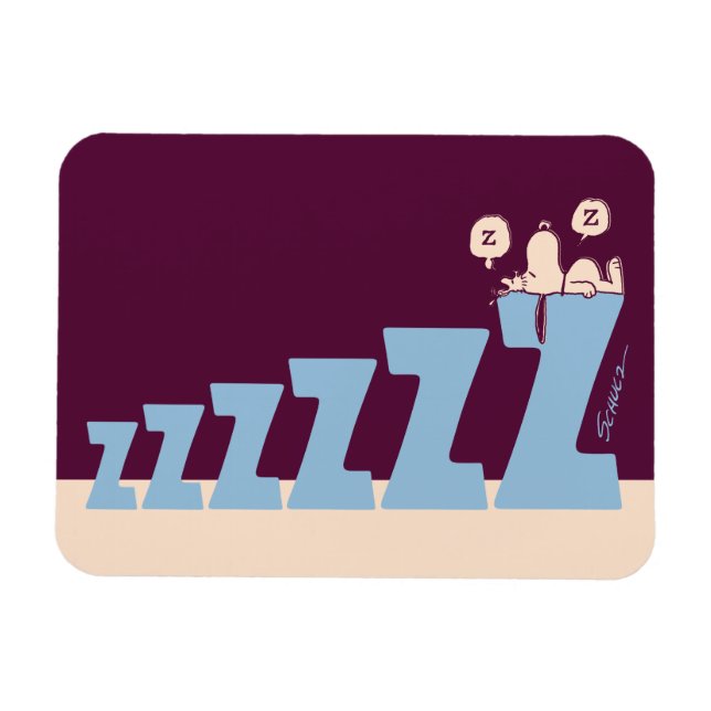 Magnet Flexible cacahuètes | Snoopy & Woodstock Nap (Horizontal)