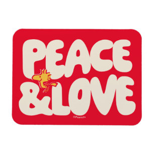 Magnet Flexible cacahuètes Woodstock Peace & Love