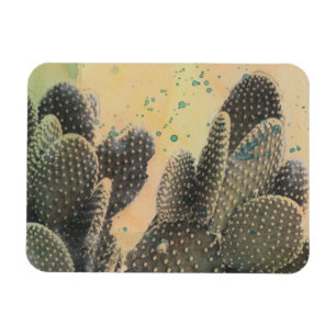 Magnet Flexible Cactus du désert   Plat vert