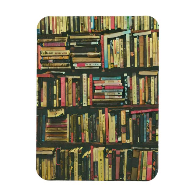 Magnet Flexible cadeau amoureux de bibliothèque cool (Vertical)