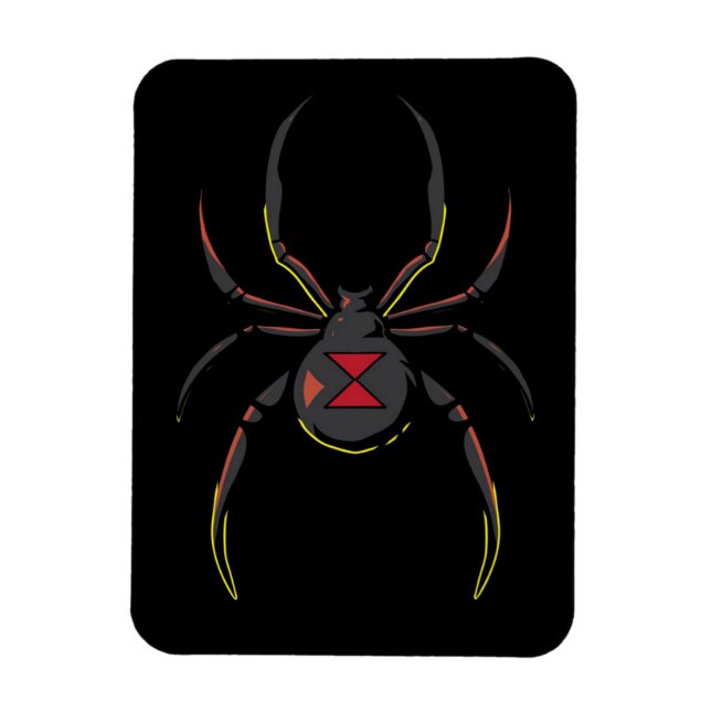 Magnet Flexible Cadeau Black Widow Spider | Amateurs d'araignée (Vertical)