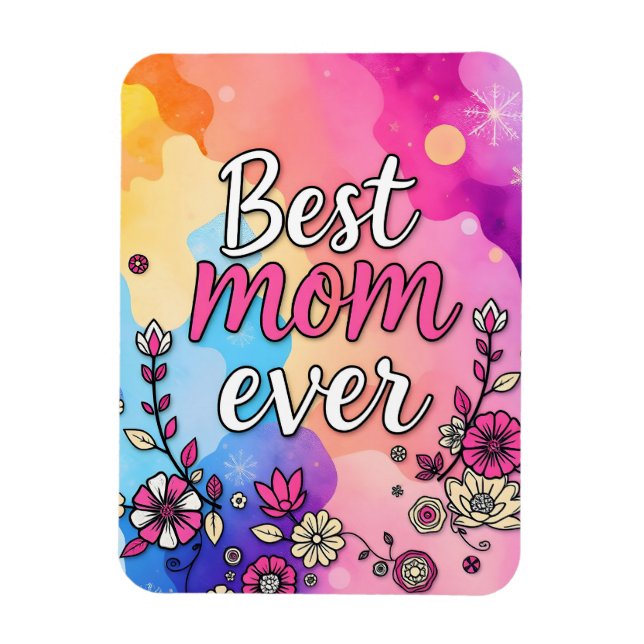 Magnet Flexible Cadeau Collection Floral tendance de luxe (Vertical)