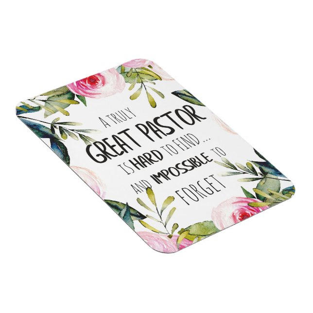 Magnet Flexible Cadeau d'appréciation pour le pasteur Citation de  (Côté Droit)
