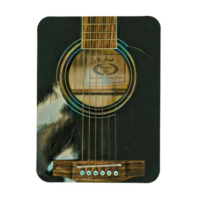 Magnet Flexible cadeau de guitare classique pour papa (Vertical)