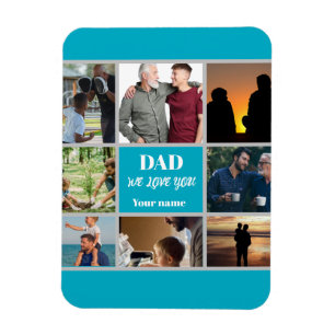 Magnet Flexible Cadeau de la fête des pères pour papa Photo et n