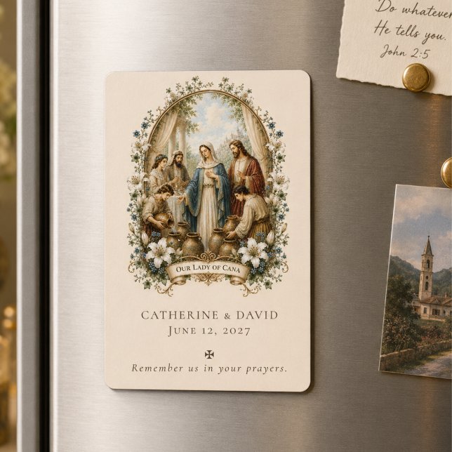 Magnet Flexible Cadeau de mariage traditionnel catholique de Cana (Créateur téléchargé)