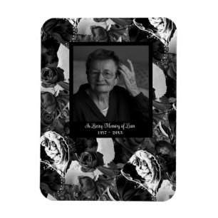 Magnet Flexible Cadeau de souvenir mémorial en photo noir et blanc
