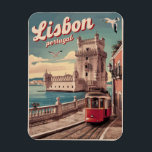 Magnet Flexible cadeau de tramway vintage lisbon portugal<br><div class="desc">Lisbonne, le Portugal la belle ville avec des sites extraordinaires, tramways amusants et une cuisine savoureuse. Elle est connue pour ses lieux historiques comme la tour de Belém et le monastère des Jerónimos. Vous pourrez profiter de vues imprenables depuis le château de São Jorge et explorer le charmant quartier d'Alfama....</div>
