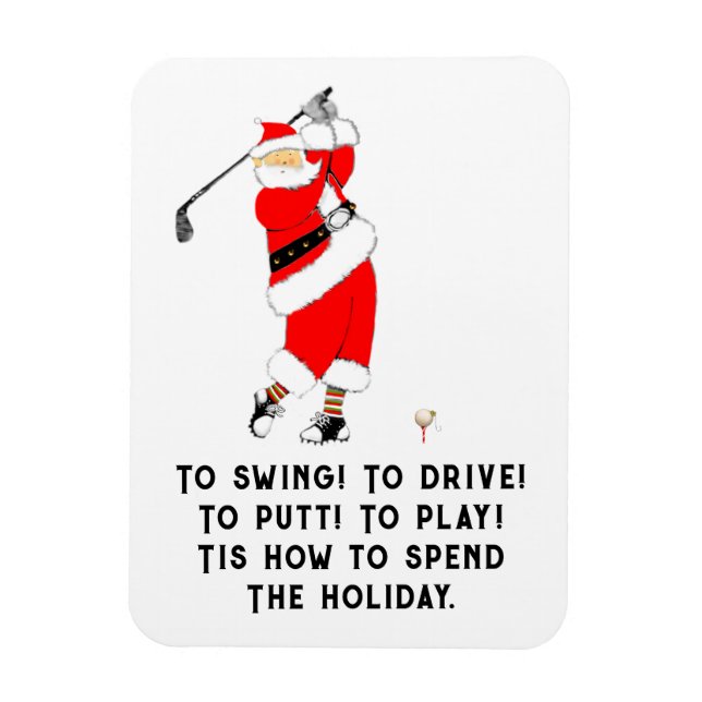 Magnet Flexible Cadeau de vacances de golf (Vertical)
