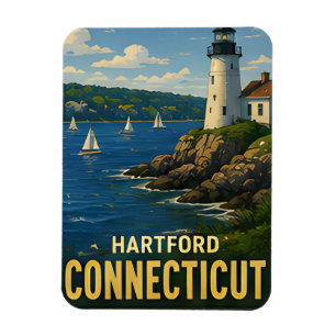 Magnet Flexible Cadeau de voyage à Hartford Connecticut