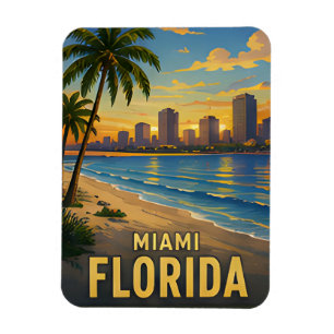 Magnet Flexible Cadeau de voyage à Miami Floride