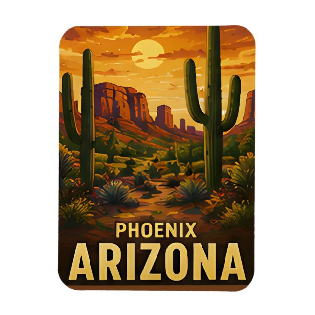 Magnet Flexible Cadeau de voyage à Phoenix Arizona (Vertical)