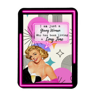 Magnet Flexible Cadeau drôle d'aimant Meilleure amie "Jeune fille"