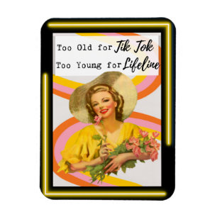 Magnet Flexible Cadeau drôle d'ami aimanté "Tik Tok"