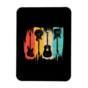 Magnet Flexible Cadeau Guitare vintage Pour Hommes Musique Musique