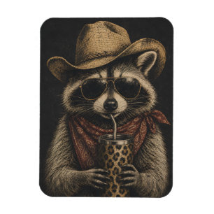 Magnet Flexible Cadeau pour amateur de ratons laveurs vintage de l