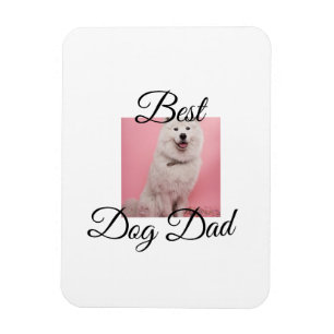 Magnet Flexible Cadeau simple photo animal coloré nom chien Papa