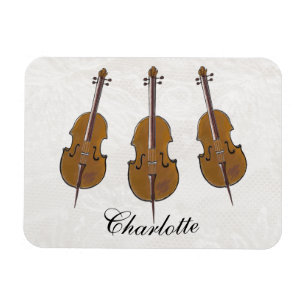 Magnet Flexible Cadeau trio de violoncelle personnalisé