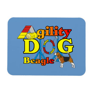 Magnet Flexible Cadeaux d'agilité beagle