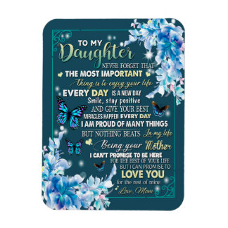 Magnet Flexible Cadeaux de fille | Lettre À Ma Fille De Papa